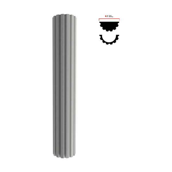 Stâlp decorativ BST-001, 200 cm, Ø 15 cm