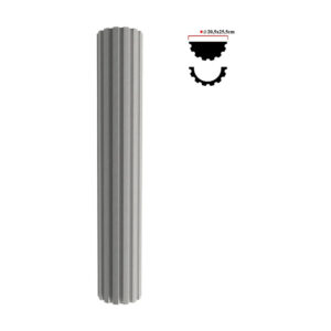 Stâlp decorativ BST-001, 200x20,5x25,5 cm
