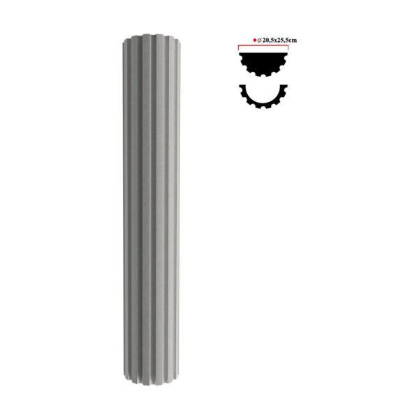 Stâlp decorativ BST-001, 200x20,5x25,5 cm