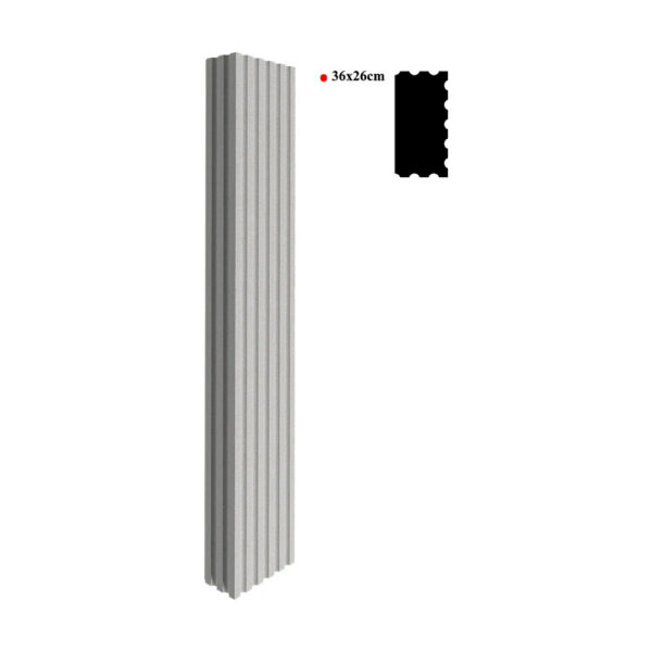 Stâlp decorativ BST-003, 200x36x26 cm
