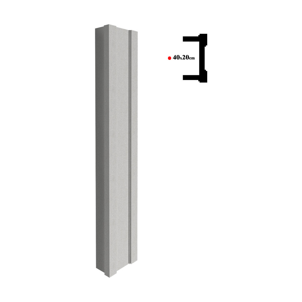 Stâlp decorativ BST-005, 200x40x20 cm Stâlp decorativ BST-005, 200x40x20 cm