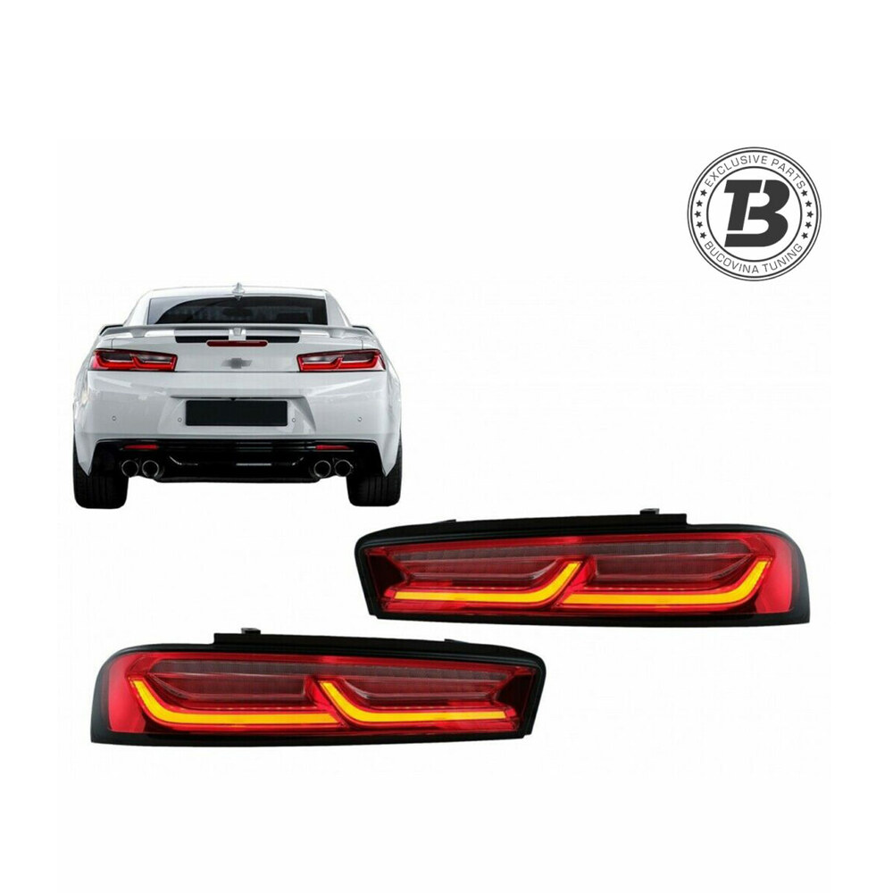 Stopuri Full LED compatibile cu Chevrolet Camaro (15-17) Rosu cu Semnal Dinamic Stopuri Full LED compatibile cu Chevrolet Camaro (15-17) Rosu cu Semnal Dinamic