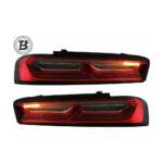 Stopuri Full LED compatibile cu Chevrolet Camaro (15-17) Rosu cu Semnal Dinamic — imaginea 4