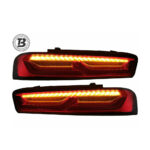 Stopuri Full LED compatibile cu Chevrolet Camaro (15-17) Rosu cu Semnal Dinamic — imaginea 5