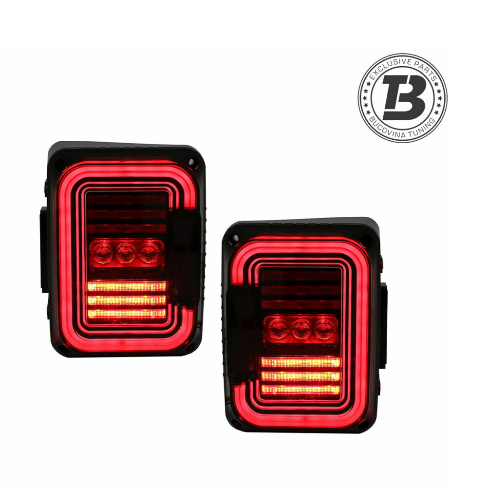 Stopuri Full LED compatibile cu JEEP Wrangler JK (07-17) Fumuriu (cod TLJEWJKLED) Stopuri Full LED compatibile cu JEEP Wrangler JK (07-17) Fumuriu (cod TLJEWJKLED)