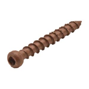 Șurub maro cu cap cilindric și locaș interior, livrat cu clipsurile Bamboo X-treme, cu filet grosier