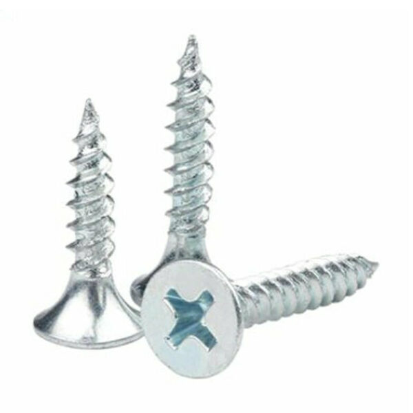 Șuruburi inox pentru lemn 3.5 × 16 mm, set 100 de bucăți, pentru lamele pe glisiere din aluminiu