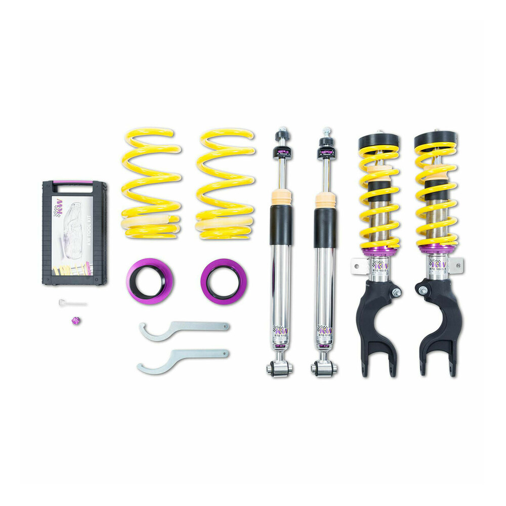 Suspensie sport reglabilă compatibilă cu Tesla Model 3 (17-23) KW V3 INOX Suspensie sport reglabilă compatibilă cu Tesla Model 3 (17-23) KW V3 INOX